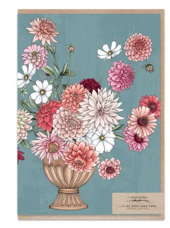 Dahlia still life Greeting Card (Blank Inside)