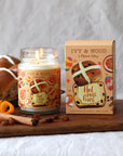 Festive Easter Hot Cross Bun Candle